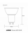 Focus LED GU10 5W 4000K Natural White Dimmable 400lm 36° 3yrs Warranty (3LT513G)