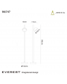 Everest Tall Post, 1 x GX53 (Max 9W), IP65, Anthracite