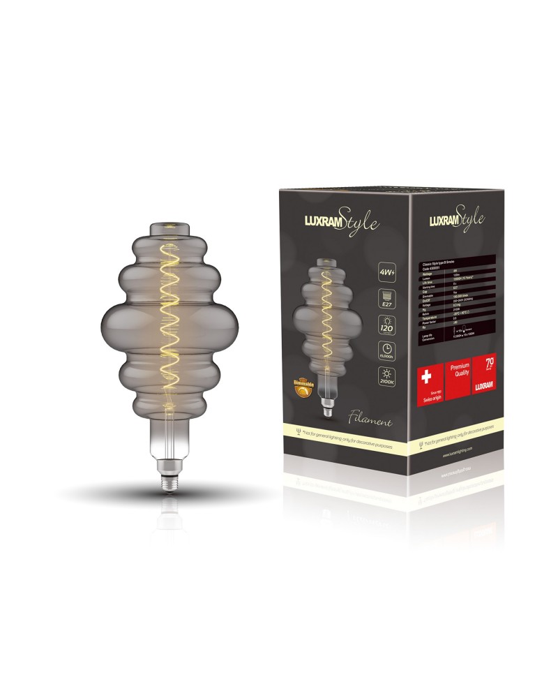 LED Type B E27 Dimmable 4W 2100K 120lm