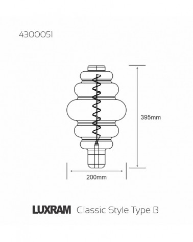 LED Type B E27 Dimmable 4W 2100K 120lm
