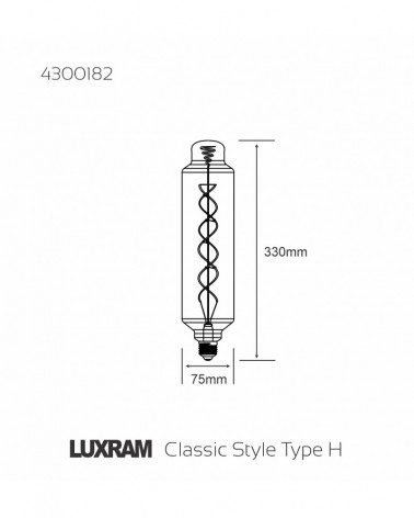 LED Type H E27 Dimmable 4W 2100K 200lm