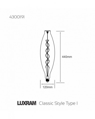 LED Type I E27 Dimmable 4W 2100K 120lm