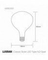 LED Type N2 E27 Dimmable 4W 2700K 320lm