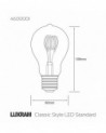 LED Standard E27 Dimmable 4W 2100K 120lm