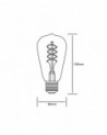 LED ST64 E27 Dimmable 4W 2100K 120lm
