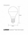 Kaleido LED Ball E14 Dimmable 3.5W White 6400K, 270lm, Chrome Finish,