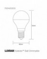 Kaleido LED Ball E14 Dimmable 3.5W Warm White 3000K, 250lm, Chrome Finish,