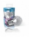 Kaleido LED Ball E27 Dimmable 3.5W Warm White 3000K, 250lm, Chrome Finish,