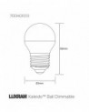 Kaleido LED Ball E27 Dimmable 3.5W Warm White 3000K, 250lm, Chrome Finish,