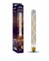 Classic Deco LED 280mm Tubular E27 Dimmable 6W 4000K Natural White, 500lm, Smoke Glass,