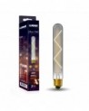 Classic Deco LED 185mm Tubular E27 Dimmable 4W 4000K Natural White, 300lm, Smoke Glass,