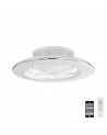 Alisio 70W LED Dimmable Ceiling Light With Built-In 35W DC Reversible Fan, White Finish