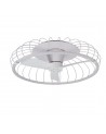 Nature 75W LED Dimmable Ceiling Light With Built-In 30W DC Reversible Fan, White Finish