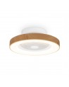 Tibet Mini 70W LED Dimmable Ceiling Light With Built-In 35W DC Wood Effect/White