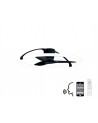 Nepal 75W LED Dimmable Ceiling Light With Built-In 35W DC Reversible Fan, Black Finish