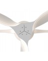 Nepal 75W LED Dimmable Ceiling Light With Built-In 35W DC Reversible Fan, White Finish