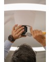 Nepal 75W LED Dimmable Ceiling Light With Built-In 35W DC Reversible Fan, White Finish