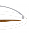 Nepal 75W LED Dimmable Ceiling Light With Built-In 35W DC Reversible Fan, Silver/Wood Finish