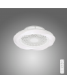Boreal 70W LED Dimmable Ceiling Light With Built-In 35W DC Reversible Fan, White Finish