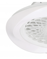 Boreal 70W LED Dimmable Ceiling Light With Built-In 35W DC Reversible Fan, White Finish