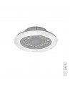 Boreal 70W LED Dimmable Ceiling Light With Built-In 35W DC Reversible Fan, Silver Finish