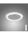 Boreal 70W LED Dimmable Ceiling Light With Built-In 35W DC Reversible Fan, Silver Finish
