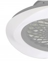 Boreal 70W LED Dimmable Ceiling Light With Built-In 35W DC Reversible Fan, Silver Finish