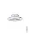 Alisio Mini 70W LED Dimmable Ceiling Light With Built-In 30W DC Reversible Fan, White Finish