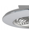 Alisio Mini 70W LED Dimmable Ceiling Light With Built-In 30W DC Reversible Fan, Silver Finish