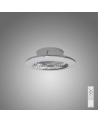 Alisio Mini 70W LED Dimmable Ceiling Light With Built-In 30W DC Reversible Fan, Silver Finish