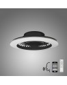 Alisio XL 95W LED Dimmable Ceiling Light & 58W DC Reversible Fan, Black Finish