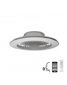 Alisio XL 95W LED Dimmable Ceiling Light & 58W DC Reversible Fan, Silver Finish