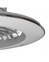 Alisio XL 95W LED Dimmable Ceiling Light & 58W DC Reversible Fan, Silver Finish