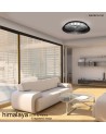 Himalaya 70W LED Dimmable Ceiling Light With Built-In 35W DC Fan Silver Finish