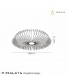 Himalaya 70W LED Dimmable Ceiling Light With Built-In 35W DC Fan Wood Finish