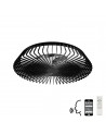 Himalaya 70W LED Dimmable Ceiling Light With Built-In 35W DC Fan Black Finish