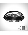 Himalaya 70W LED Dimmable Ceiling Light With Built-In 35W DC Fan Black Finish