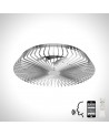Himalaya 70W LED Dimmable Ceiling Light With Built-In 35W DC Fan Silver Finish