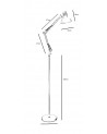 Buy EVA 1-Light Floor Lamp Red, 025941007