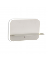 Lanzarote Wall Lamp Shelf With USB Sockets, 18W LED, 3000K, 1400lm, Matt White