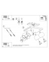 Ceiling lamp OCULARE 4 white