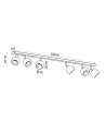 Ceiling lamp OCULARE 6L white
