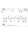 Ceiling lamp OCULARE 6L white