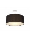 Baymont Polished Chrome 3xE27 50cm x 20cm Black & Frosted Acrylic Diffuser