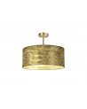 Baymont Antique Brass 3xE27 50cm x 20cm Gold Leaf Shade