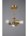Baymont Antique Brass 3xE27 50cm x 20cm Gold Leaf Shade
