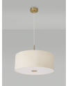 Baymont Antique Brass 3m 3xE27 Single Pendant c/w 500mm Shade & Frosted Diffuser