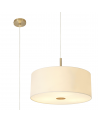 Baymont Antique Brass 3m 3xE27 Single Pendant c/w 500mm Shade & Frosted Diffuser