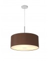 Baymont Polished Chrome 3m 3xE27 Single Pendant c/w 500mm Shade & Frosted Diffuser