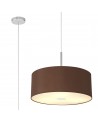 Baymont Polished Chrome 3m 3xE27 Single Pendant c/w 500mm Shade & Frosted Diffuser